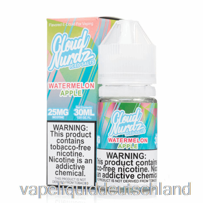 Geeister Wassermelonenapfel - Cloud Nurdz Salts - 30 Ml 25 Mg Vape Deutschland